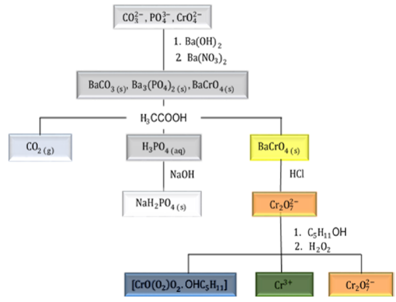 Anion Flow Chart Qualitative Analysis