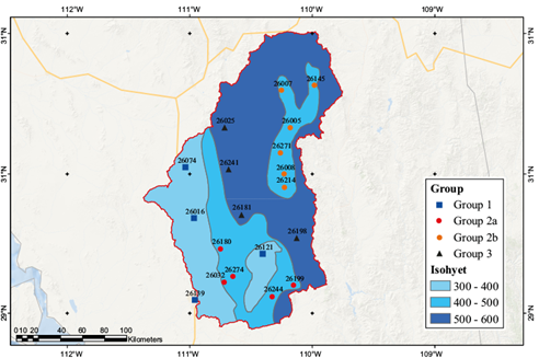 Analysis of meteorological droughts in the Sonora river basin, Mexico