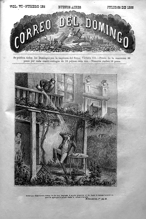 
						Imagen 5. Ilustración de la novela de Pérez Escrich, Correo
								del Domingo, núm. 135 (1866).
					