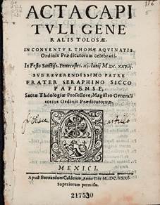 Descubrimiento de nuevas ediciones mexicanas del siglo XVII: Actas ...