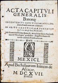 Descubrimiento de nuevas ediciones mexicanas del siglo XVII: Actas ...