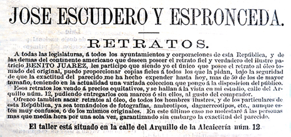 
						José Escudero y Espronceda, “Retratos”, El
								Federalista, 31 de julio de 1875.
					