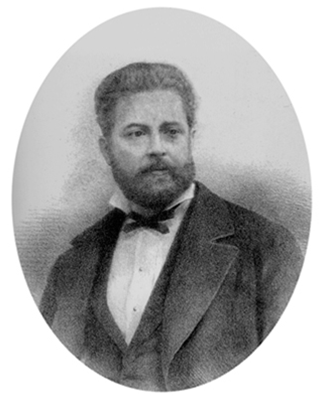 
						Litografía de Salazar, Adolfo Llanos Alcaraz, en Recuerdos.
								Colección de poesías (México: La Colonia
								Española, 1876).
					