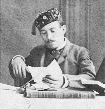 
						Fotógrafo no identificado, José Gándara de Velasco, detalle del
							retrato “Los periodistas presos”, albúmina, 1885. Col. Museo del
							Estanquillo. Col. Carlos Monsiváis.
					