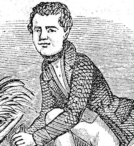 
						Rafael de Rafael, sin título, en El Gallo
									Pitagórico (Imprenta de Ignacio Cumplido, 1845).
								Grabado en madera, detalle.
					