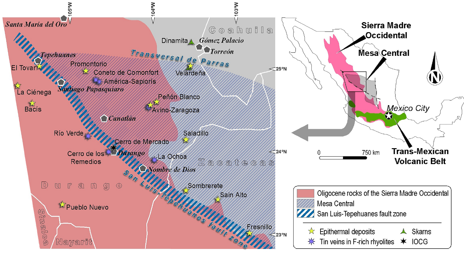 Geochronology of Mexican mineral deposits. V: the Peñón Blanco ...