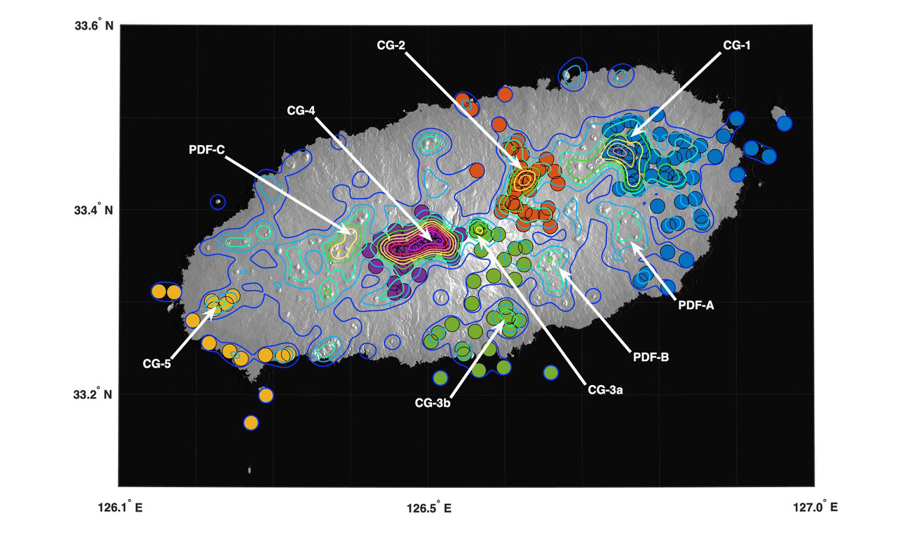 Geological significance of the spatial clustering and alignment of ...