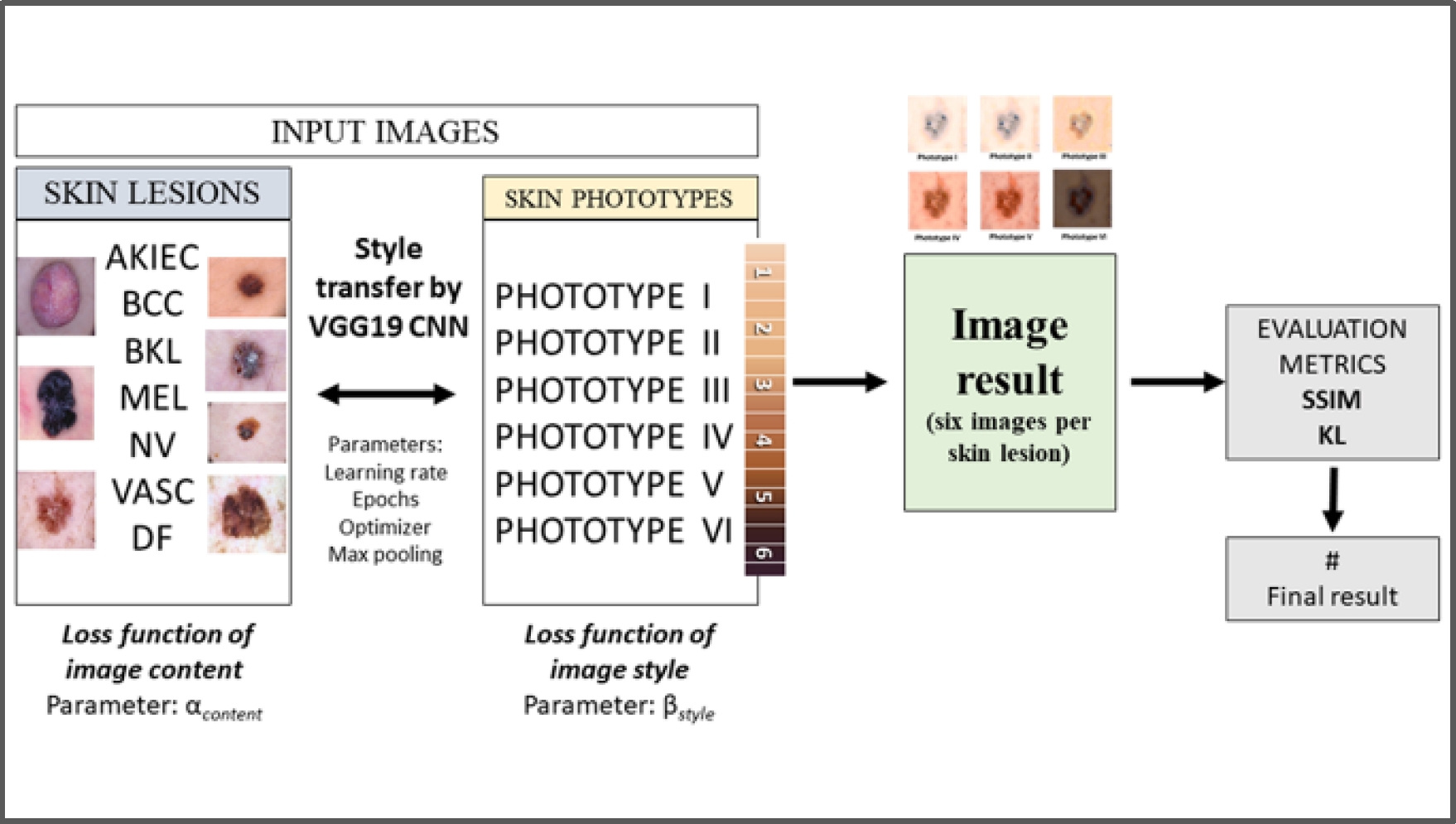 Phototypes Tableau Style Transfer Technique for Dermatological Imaging of Skin Lesions in ...