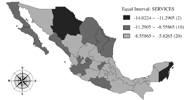 Effects of the Great Recession on state output in Mexico