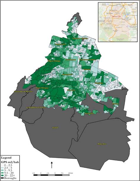 Inequitable distribution of green public space in Mexico City: an ...