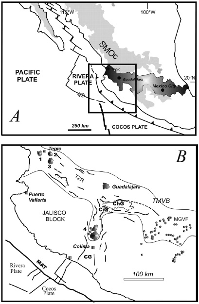 Chapala half-graben structure inferred. A magnetometric study