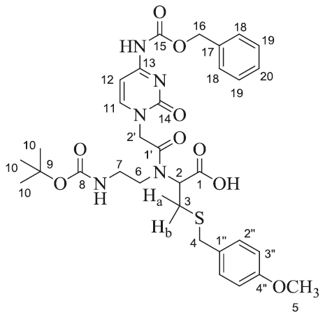 Synthesis and characterization of novel α-monomers of peptide nucleic acid