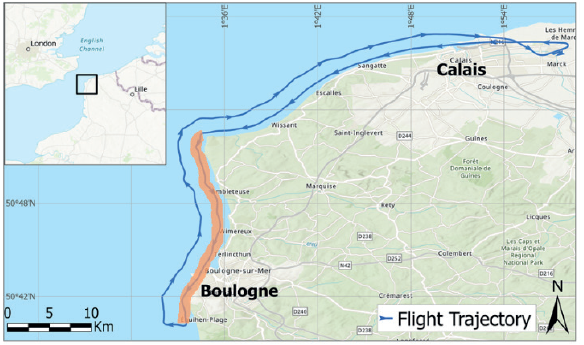Airborne GNSS reflectometry for coastal monitoring of sea state