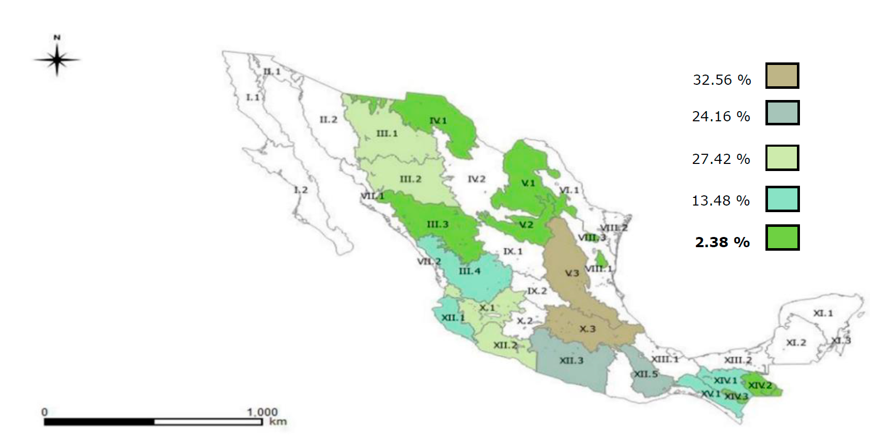 
							Pinus timber volume percentage harvested in the germplasm movement zones.
						