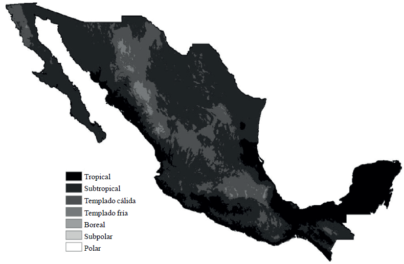 Sensibilidad de zonas bioclimáticas de México frente al cambio climático