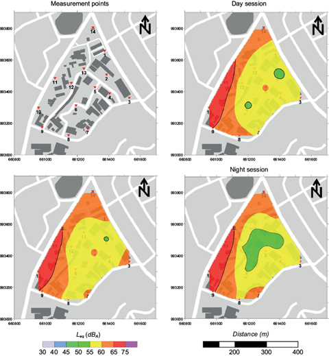 Acoustic mapping and noise levels on the University of Panama campus ...