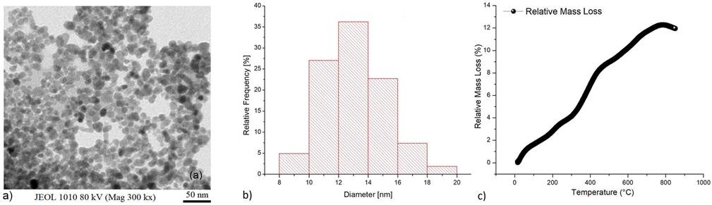 Analysis of the magnetic properties of core-shell iron oxide nanoparticles