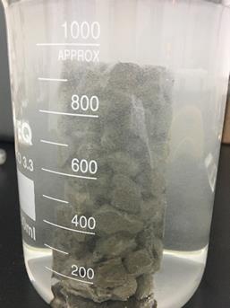 
								Disposición de precipitación de metales pesados en el lote reactivo.
							
